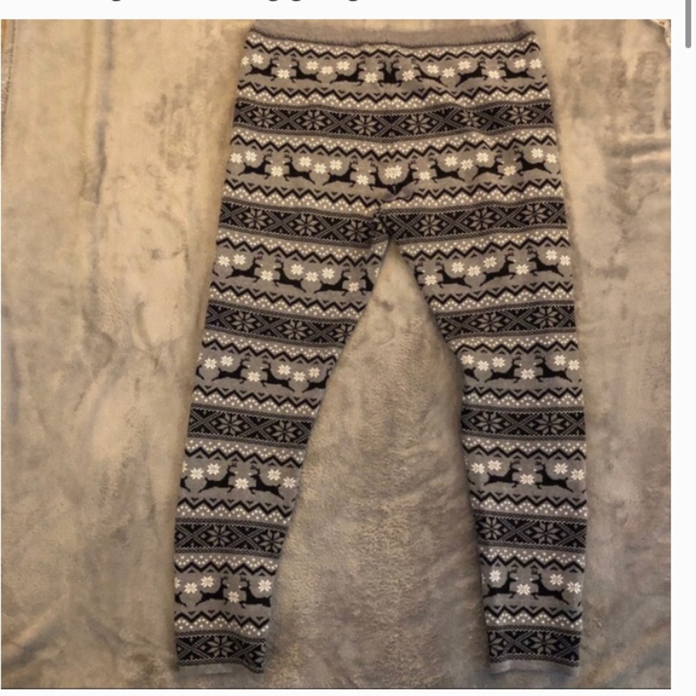 33 Degrees Reindeer Leggings Size X-Small
